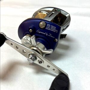 Team Daiwa Tierra 153H Blue and Silver Fishing Reel